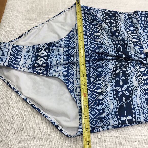 Jantzen One Piece Swimsuit Women 12 Tribal Print Halter Neck Beach Bathing Suit - Picture 14 of 16